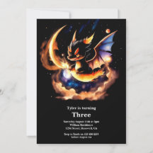 Invitación de cumpleaños de Dragon