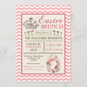 Invitación de cumpleaños de Easter Brunch Easter E
