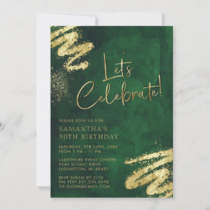 Invitación de cumpleaños de Ecología Verde y Oro