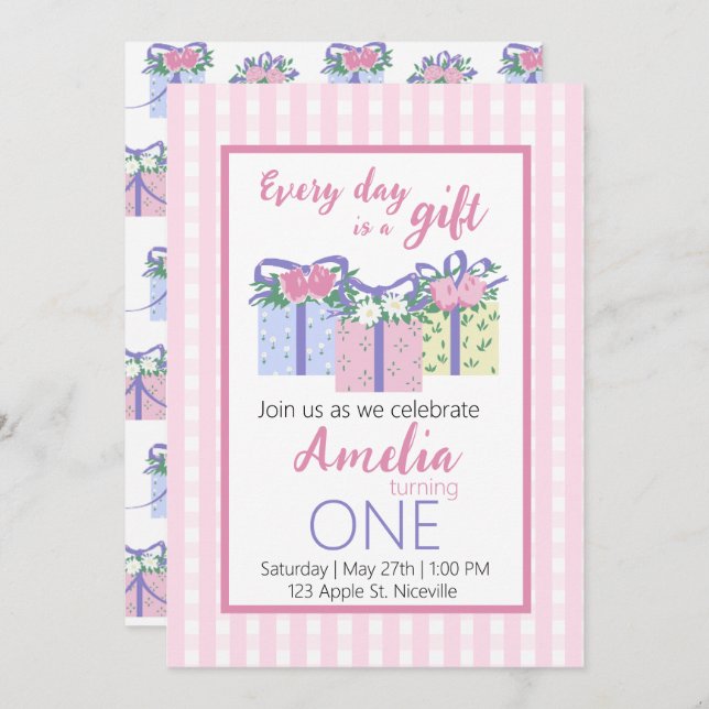 Invitación de cumpleaños de EDIAG (Anverso / Reverso)