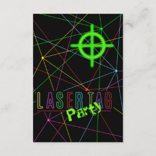 Invitación de cumpleaños de etiqueta láser