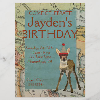 INVITACIÓN DE CUMPLEAÑOS DE EXPLORA DE FAWN