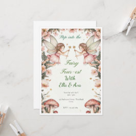 Invitación de cumpleaños de Fairy 4400 - Editable