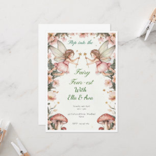 Invitación de cumpleaños de Fairy 4400 - Editable
