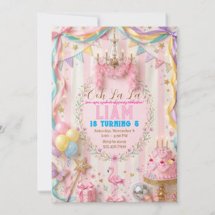 Invitación de cumpleaños de Fancy Nancy Princesa