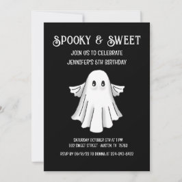 Invitación de cumpleaños de fantasma espeluznante