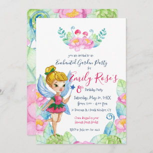 Invitación de cumpleaños de Feria de Jardín encant