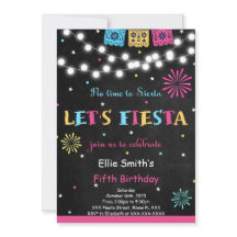 Invitación de cumpleaños de Fiesta