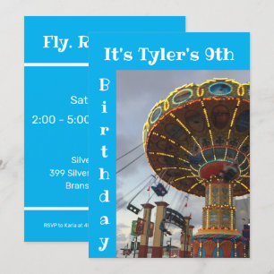 Invitación de cumpleaños de fiesta de carnaval en 