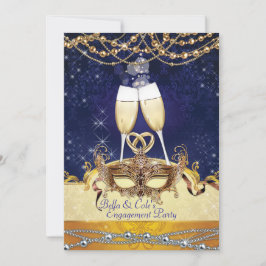 Invitación de cumpleaños de fiesta de disfraz de M