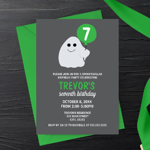 Invitación de cumpleaños de fiesta de fantasmas de