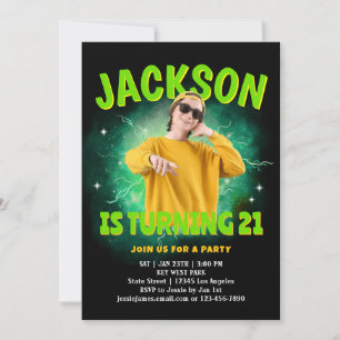 Invitación de cumpleaños de fiesta de rap personal