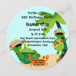 Invitación de cumpleaños de Fiesta de rifle de tor
