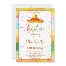 Invitación de cumpleaños de Fiesta editable