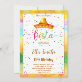 Invitación de cumpleaños de Fiesta editable