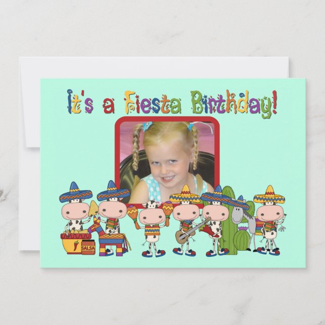 Invitación de cumpleaños de Fiesta fotográfica per (Anverso)