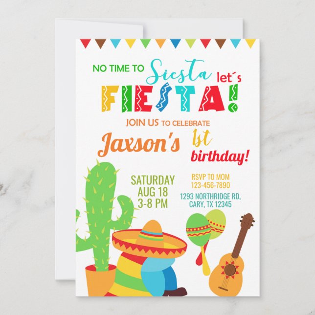 Invitación de cumpleaños de Fiesta / hombre, cualq (Anverso)