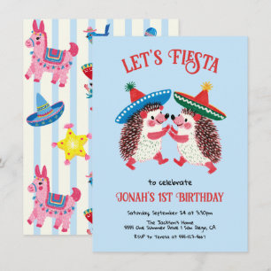 Invitación de cumpleaños de fiesta mexicana con er