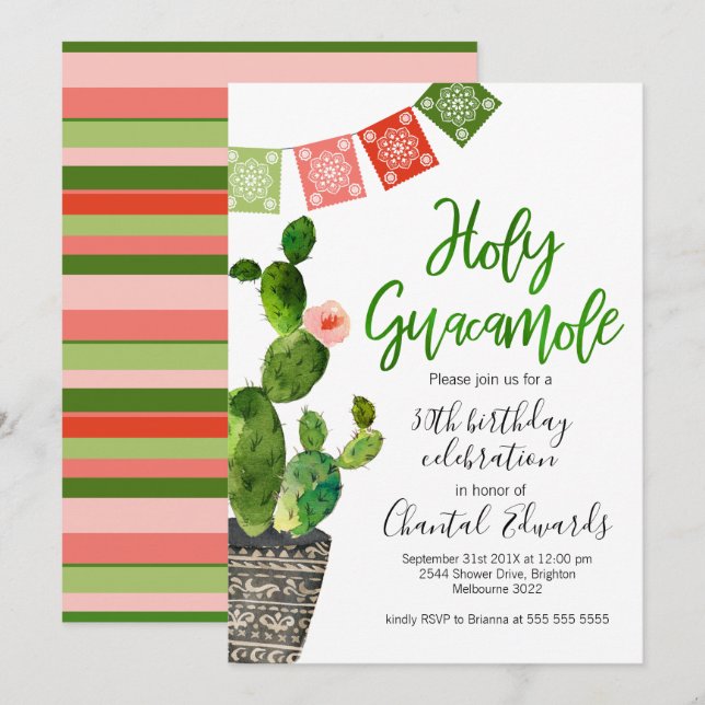 Invitación de cumpleaños de Fiesta para adultos (Anverso / Reverso)
