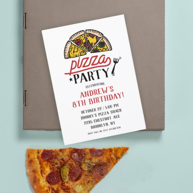 Invitación de cumpleaños de Fiesta Pizza (Subido por el creador)