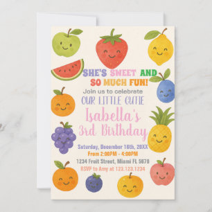 Invitación de cumpleaños de Fiesta Tropical