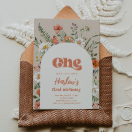 Invitación de cumpleaños de Flor silvestre | Flor