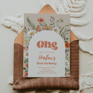 Invitación de cumpleaños de Flor silvestre Flor