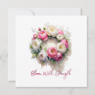 Invitación de cumpleaños de floral Wreath