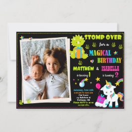 Invitación de cumpleaños de Fotografía Unicornio y