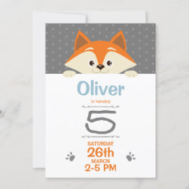 Invitación de cumpleaños de Fox