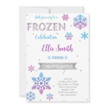 Invitación de cumpleaños de Frozen