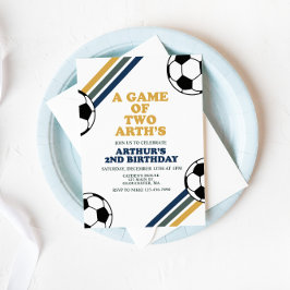 Invitación de cumpleaños de fútbol