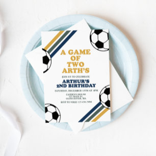Invitación de cumpleaños de fútbol
