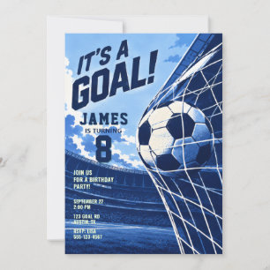 Invitación de cumpleaños de fútbol