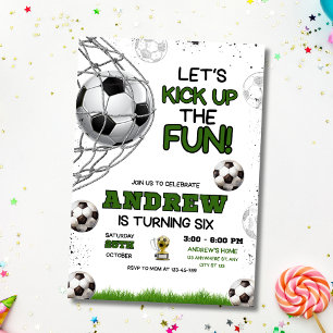 Invitación de cumpleaños de fútbol, Cumpleaños de
