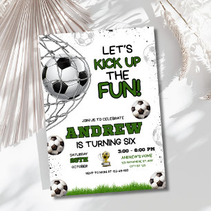 Invitación de cumpleaños de fútbol, Cumpleaños de