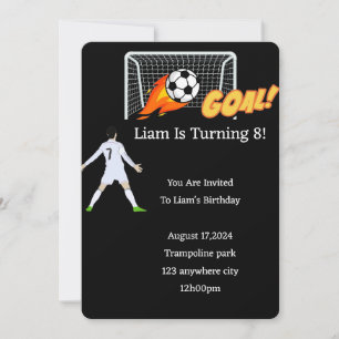INVITACIÓN DE CUMPLEAÑOS DE FÚTBOL PARA NIÑOS