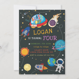 Invitación de cumpleaños de Galaxy