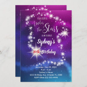 Invitación de cumpleaños de Galaxy
