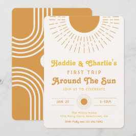 Invitación de cumpleaños de gemelos | Invitación d