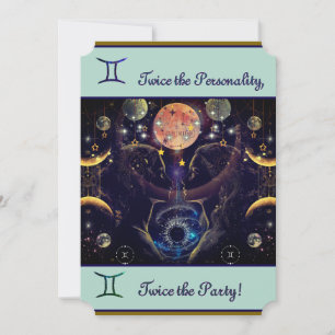 Invitación de cumpleaños de Gemini