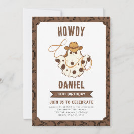 Invitación de cumpleaños de Ghost Cowboy