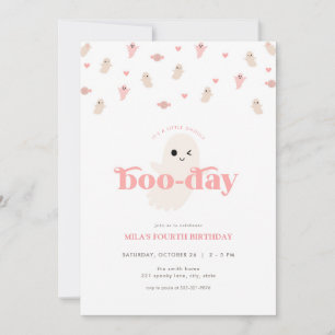 Invitación de cumpleaños de Ghost Halloween, Chica
