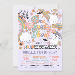 Invitación de cumpleaños de Ghoul espeluznante - C