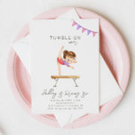 Invitación de cumpleaños de gimnasia | Fiesta de g<br><div class="desc">Gimnasia Invitación a la fiesta de cumpleaños Listo para ser personalizado por usted!</div>