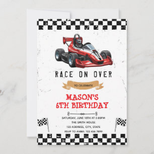 Invitación de cumpleaños de GoKart