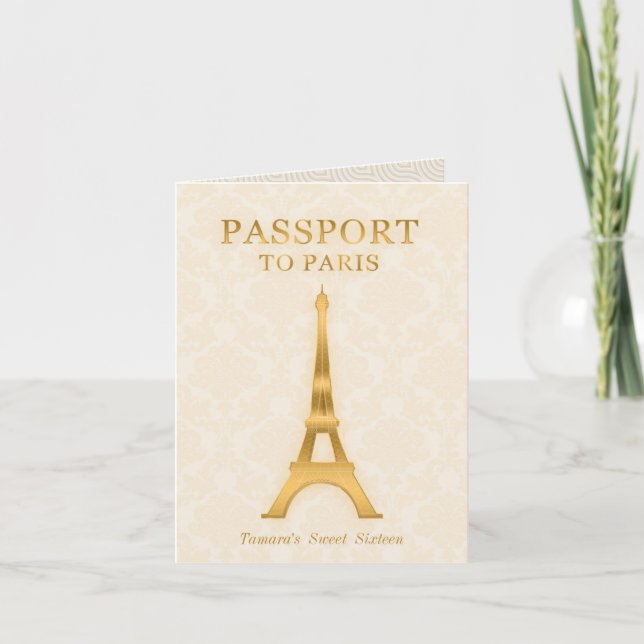 Invitación de cumpleaños de Gold Passport (Anverso)