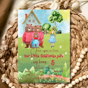 Invitación de cumpleaños de Goldilocks
