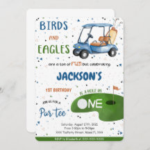 Invitación de cumpleaños de golf