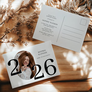 Invitación de cumpleaños de graduación con foto mi